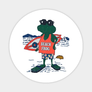 Frog At The Beach Magnet